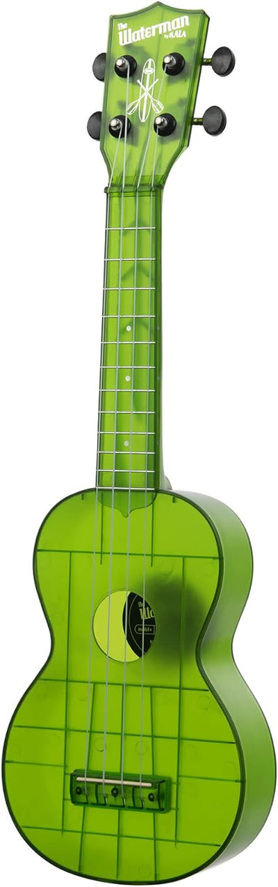 Kala KA-WMT-GN-S Soprano Waterman Sea Glass Ukulele - Jade Green