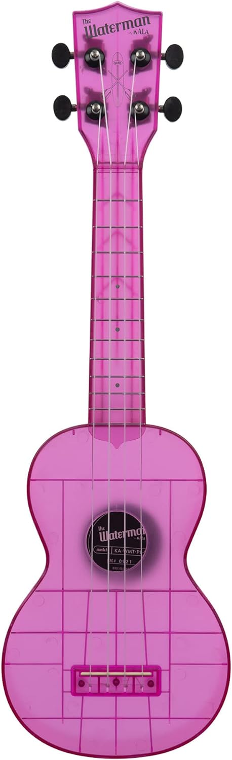 Kala KA-WMT-PL-S Soprano Waterman Sea Glass Ukulele - Amethyst Purple