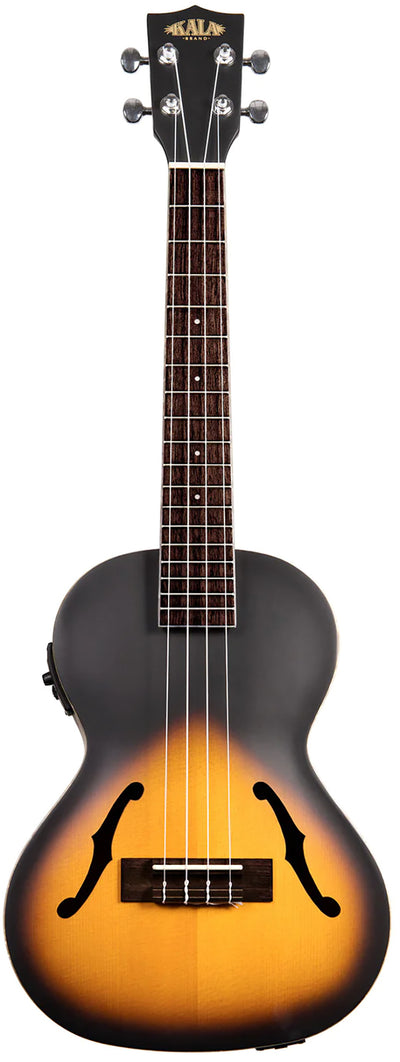 Kala KA-JTE-2TS Archtop Tobacco Burst Tenor Ukulele w/ Gig Bag