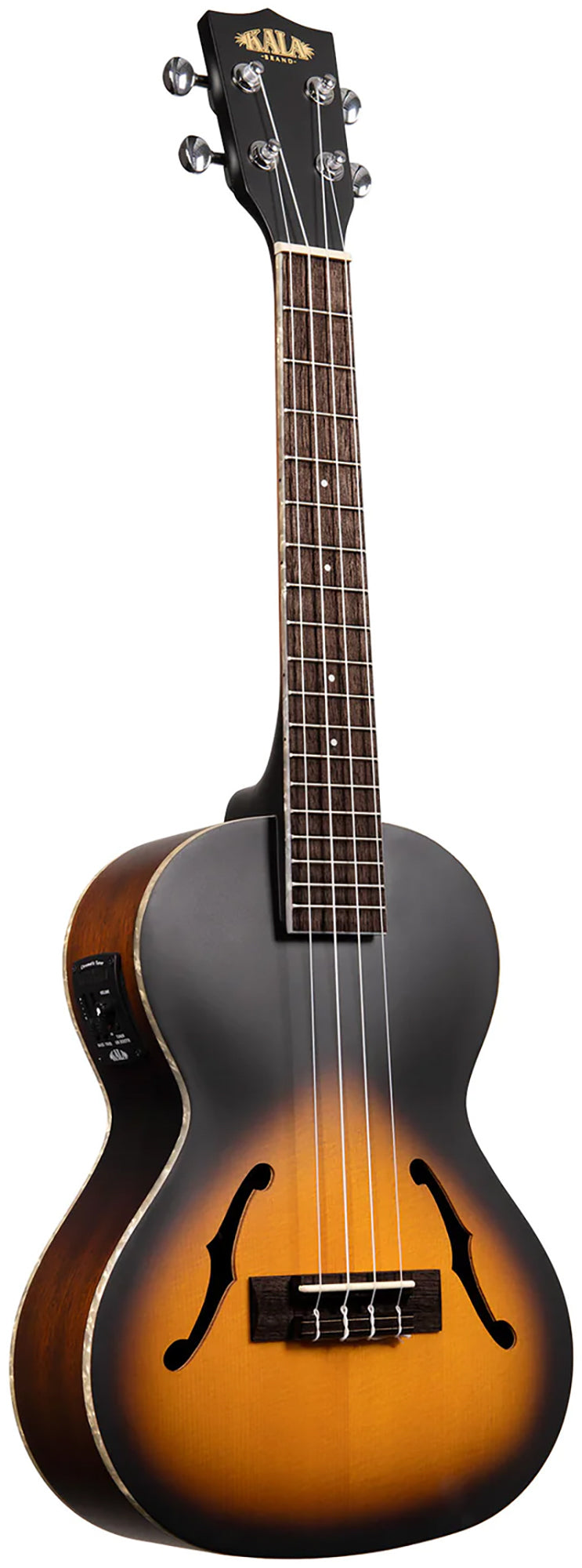 Kala KA-JTE-2TS Archtop Tobacco Burst Tenor Ukulele w/ Gig Bag