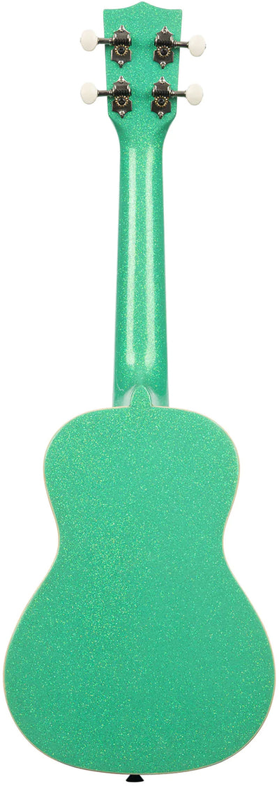 Kala KA-SPRK-GREEN Gatsby Green Sparkle Concert Ukulele w/ Case