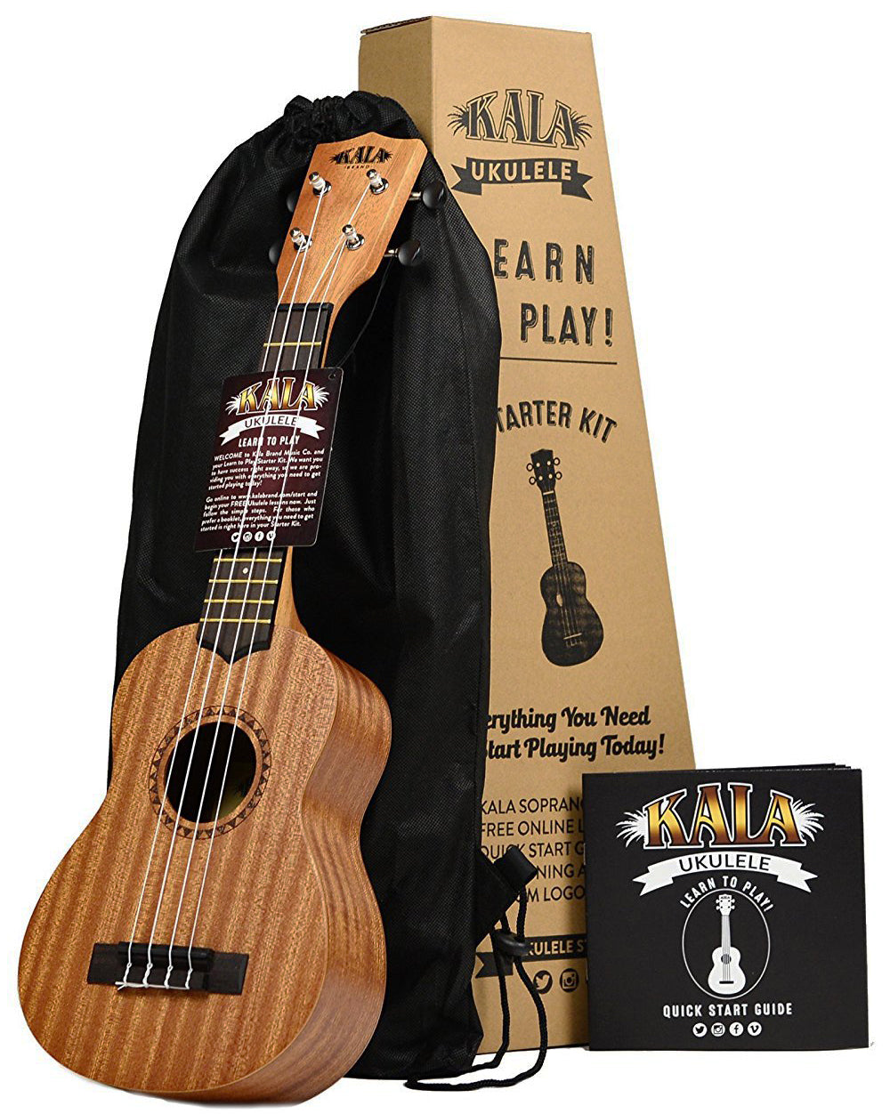 Kala LTP-S Learn to Play Mahogany Ukulele Starter Kit
