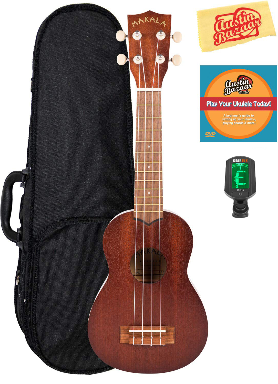 Kala MK-S Makala Soprano Ukulele w/ Hard Case