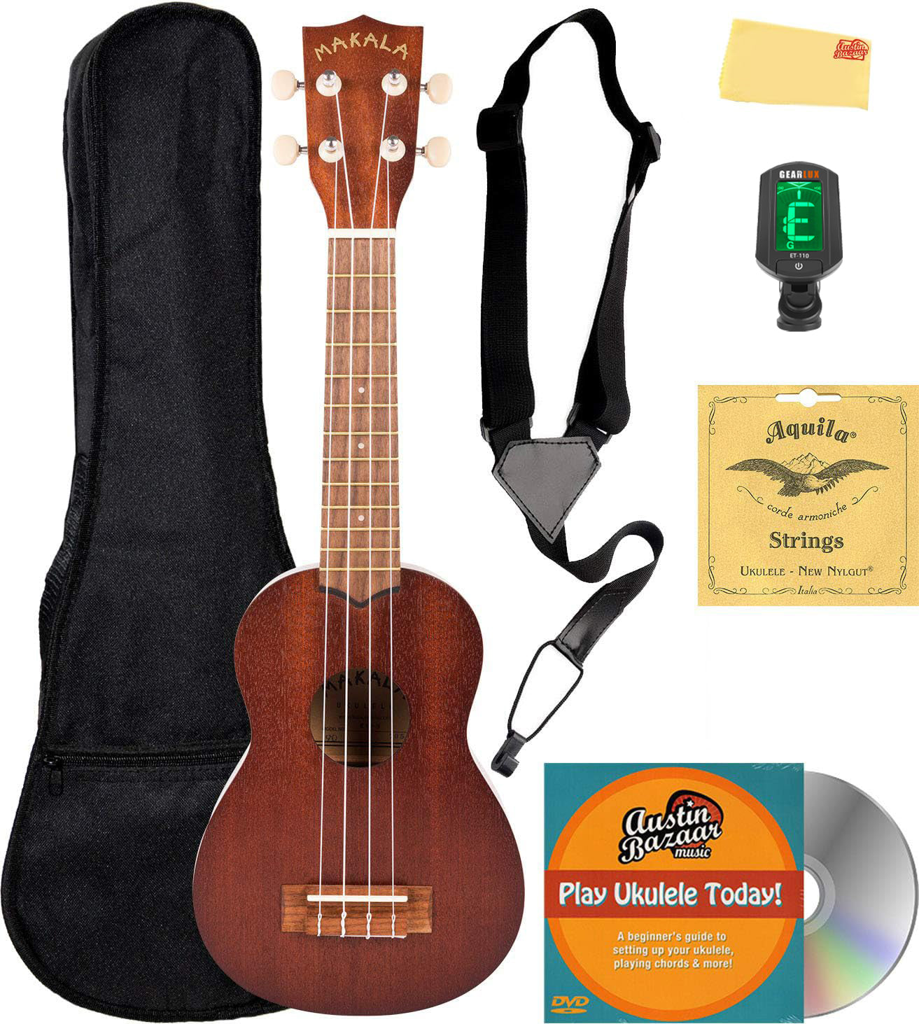 Kala MK-S Makala Soprano Ukulele w/ Gig Bag