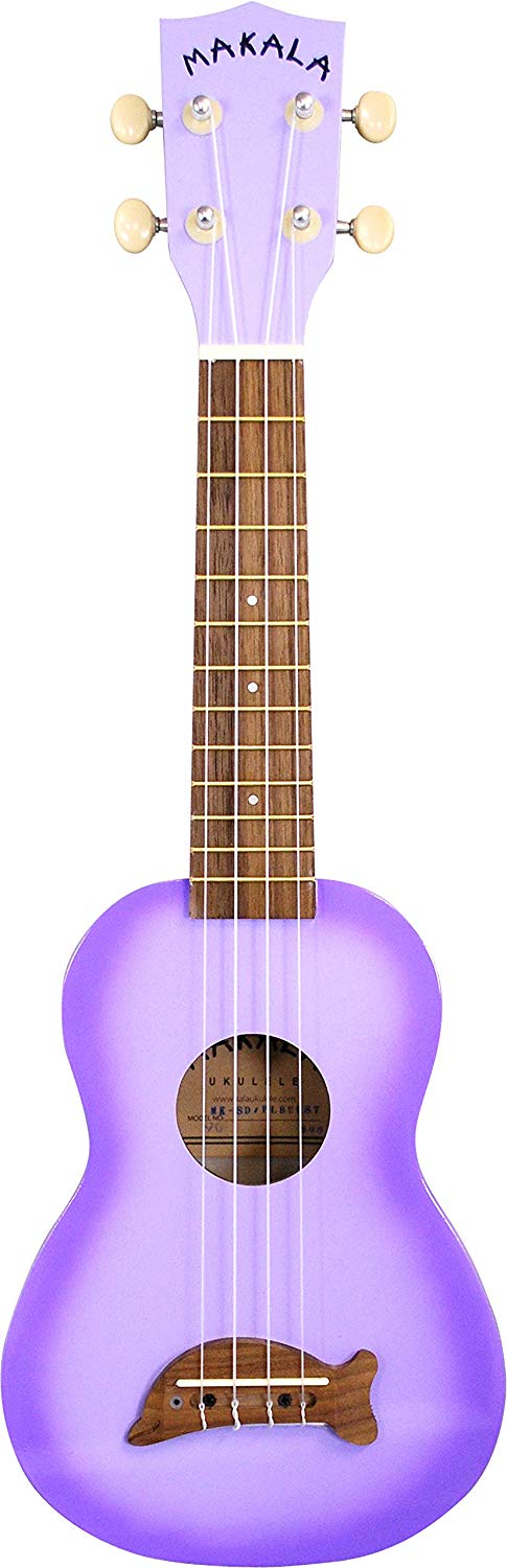 Kala MK-SD-PLBURST Makala Dolphin Soprano Ukulele - Purple Burst
