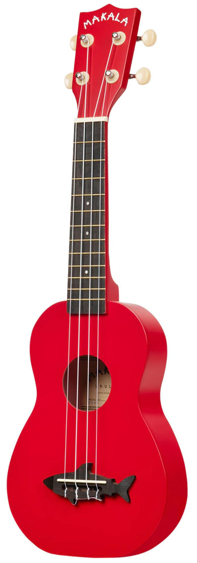 Kala MK-SS-RED Makala Shark Soprano Ukulele - Red Sea w/ Hard Case