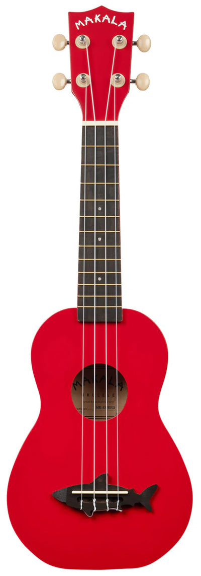 Kala MK-SS-RED Makala Shark Soprano Ukulele - Red Sea w/ Gig Bag