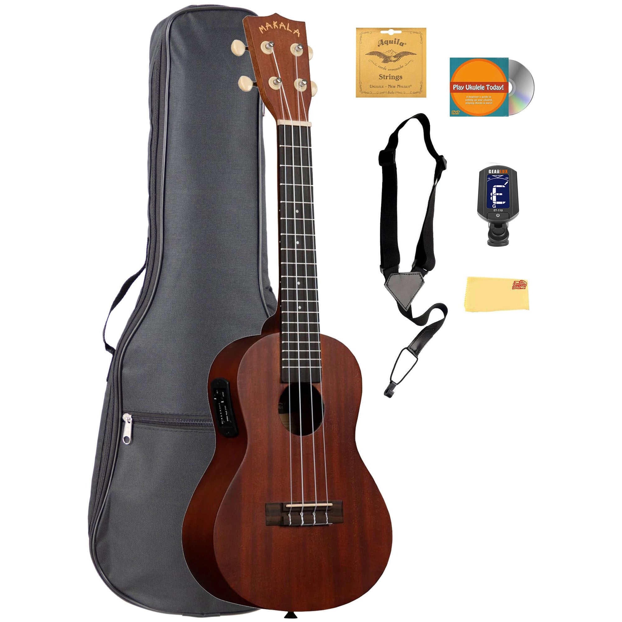Kala MK-CE Makala Concert Acoustic-Electric Ukulele w/ Gig Bag