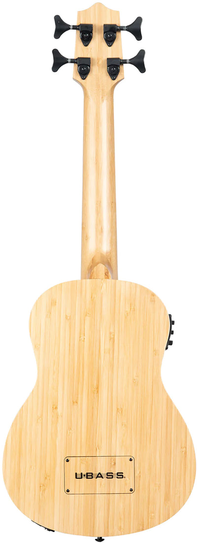 Kala UBASS-BMB-FS Bamboo Fretted Acoustic-Electric U-Bass w/ Hard Case