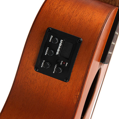 Kala U-BASS-NOMAD-FS Nomad Mahogany U-Bass Acoustic-Electric Ukulele Bass w/ Gig Bag