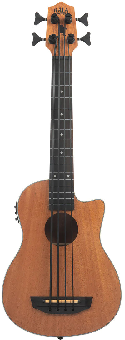 Kala UBASS-SCOUT-FL Scout Acoustic-Electric Fretless U-Bass Ukulele Bass w/ Gig Bag