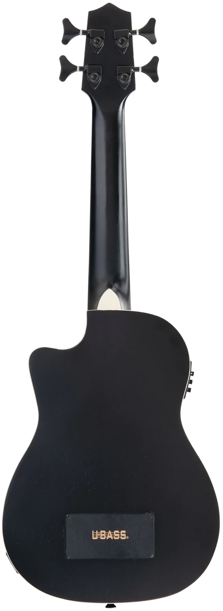 Kala UBASS-JYMN-BK-FS Black Journeyman Mahogany Acoustic-Electric U-Bass Ukulele Bass w/ Case
