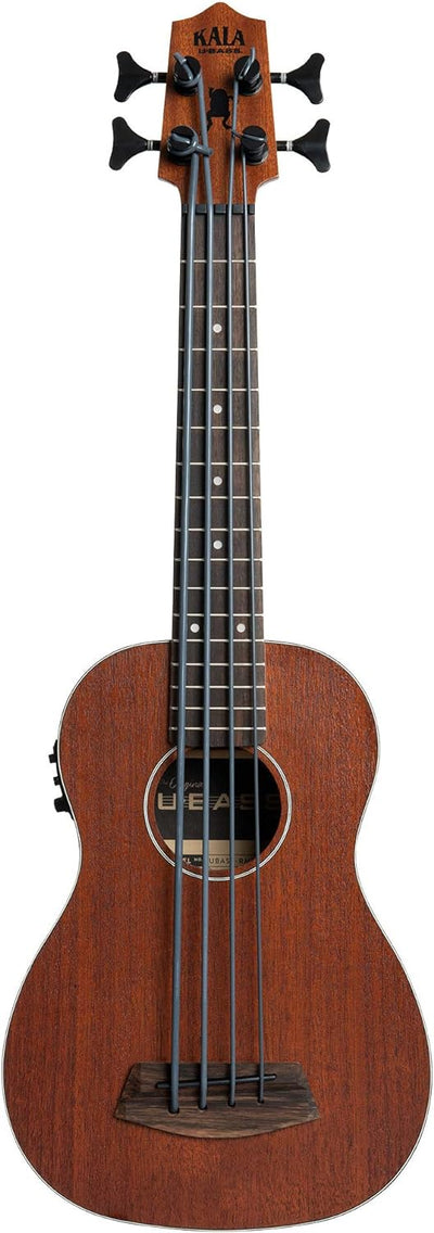 Kala UBASS-RMBL-FL Rumbler Fretless U-Bass Acoustic-Electric Ukulele Bass