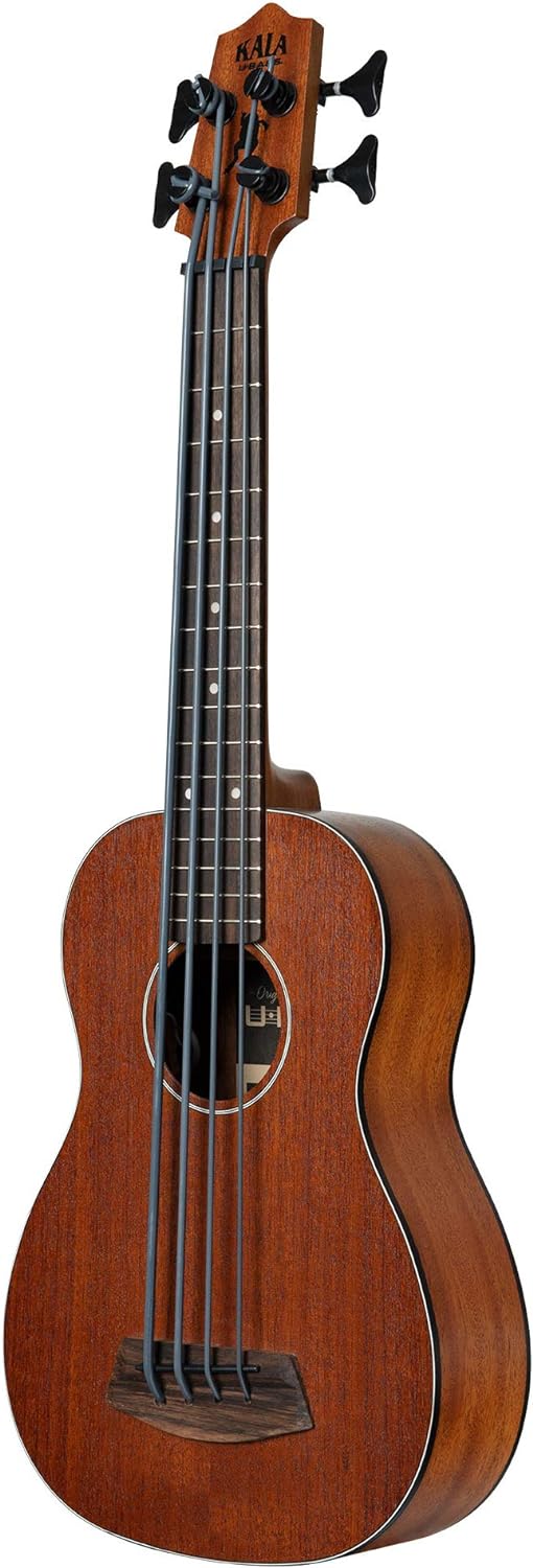 Kala UBASS-RMBL-FL Rumbler Fretless U-Bass Acoustic-Electric Ukulele Bass