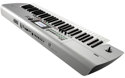 Korg i3 Music Workstation - Matte Silver w/ Adjustable Stand