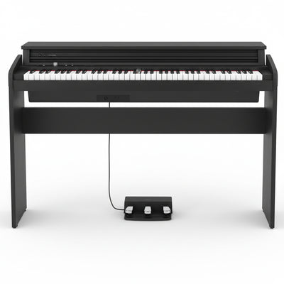 Korg LP-180 Contemporary Home Digital Piano - Black w/ Furniture Bench