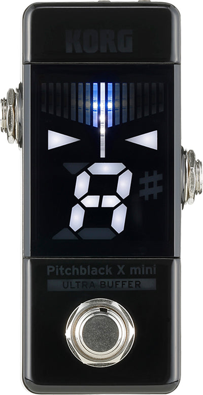 Korg Pitchblack X Mini Chromatic Pedal Tuner w/ Power Supply