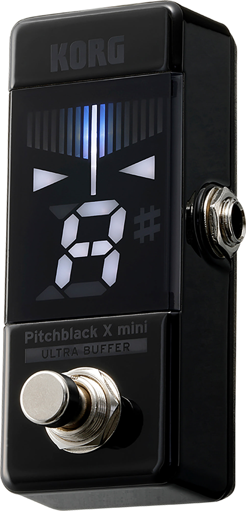 Korg Pitchblack X Mini Chromatic Pedal Tuner w/ Power Supply