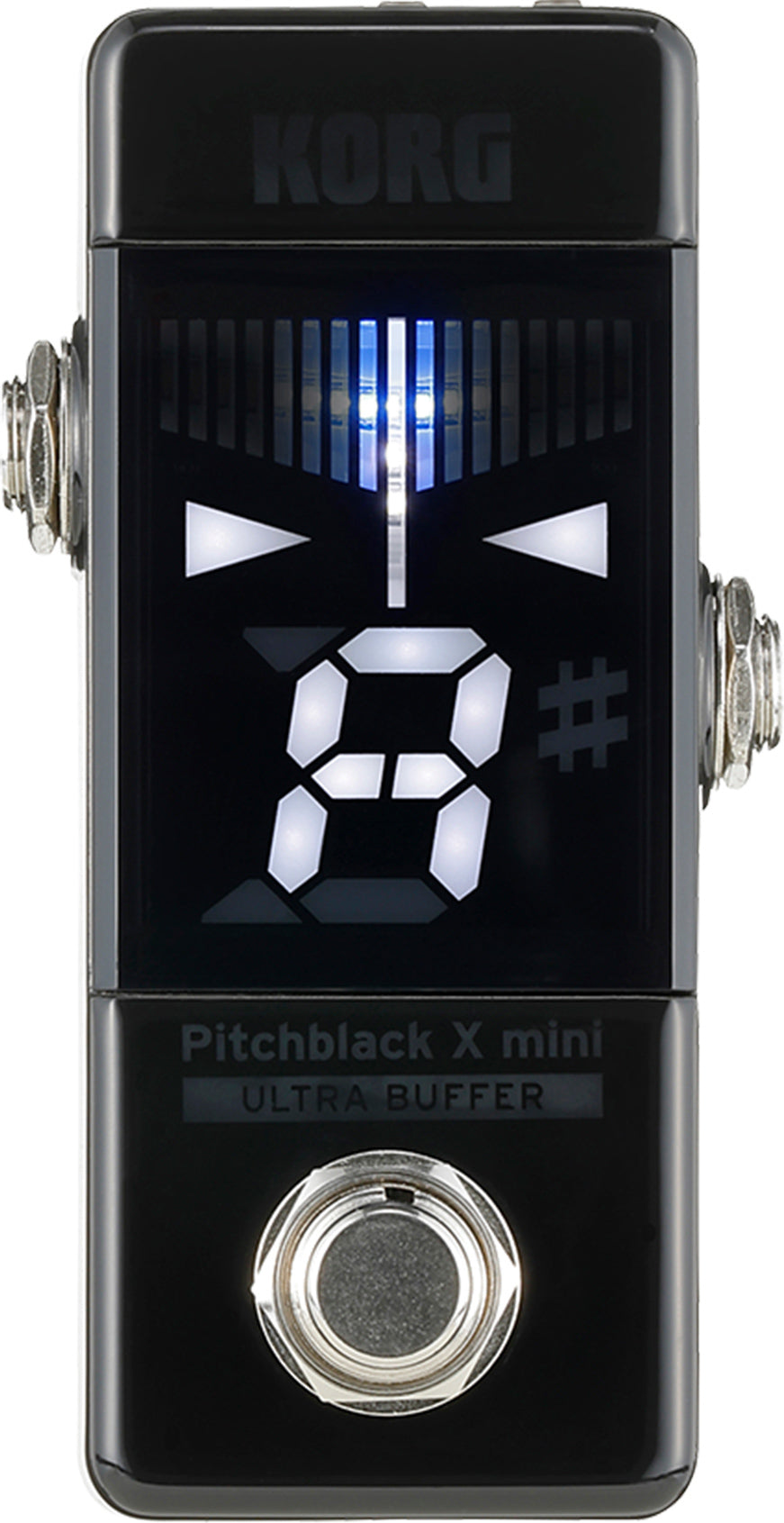 Korg Pitchblack X Mini Chromatic Pedal Tuner w/ Instrument Cable
