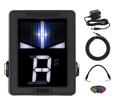 Korg Pitchblack XS Chromatic Pedal Tuner w/ Power Supply