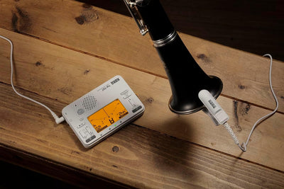 Korg TM-70C Tuner and Metronome with Contact Microphone - White