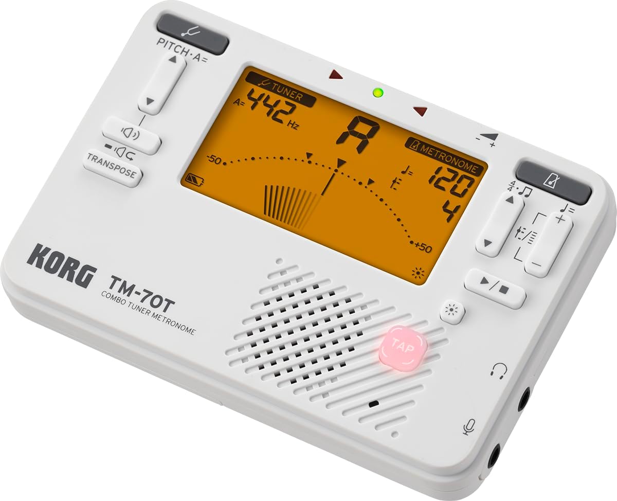 Korg TM-70T Tuner Metronome - White