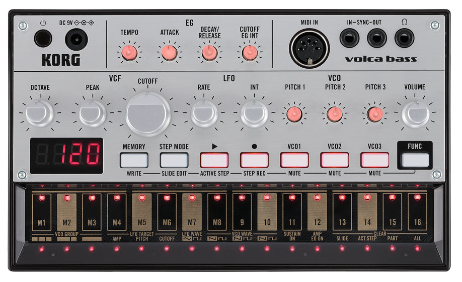 Korg Volca Bass Analogue Bass Machine w/ Power Supply – Austin Bazaar