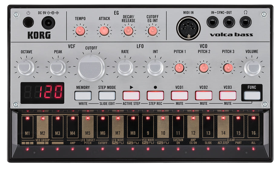Korg Volca Bass Analogue Bass Machine w/ Power Supply – Austin Bazaar