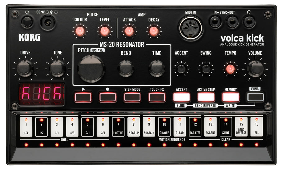 Korg Volca Kick Analogue Kick Generator w/ Power Supply
