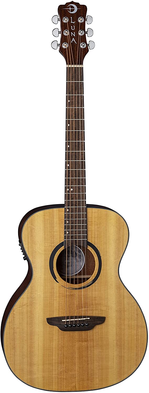 Luna Wabi Sabi Solid Top Folk Acoustic-Electric Guitar