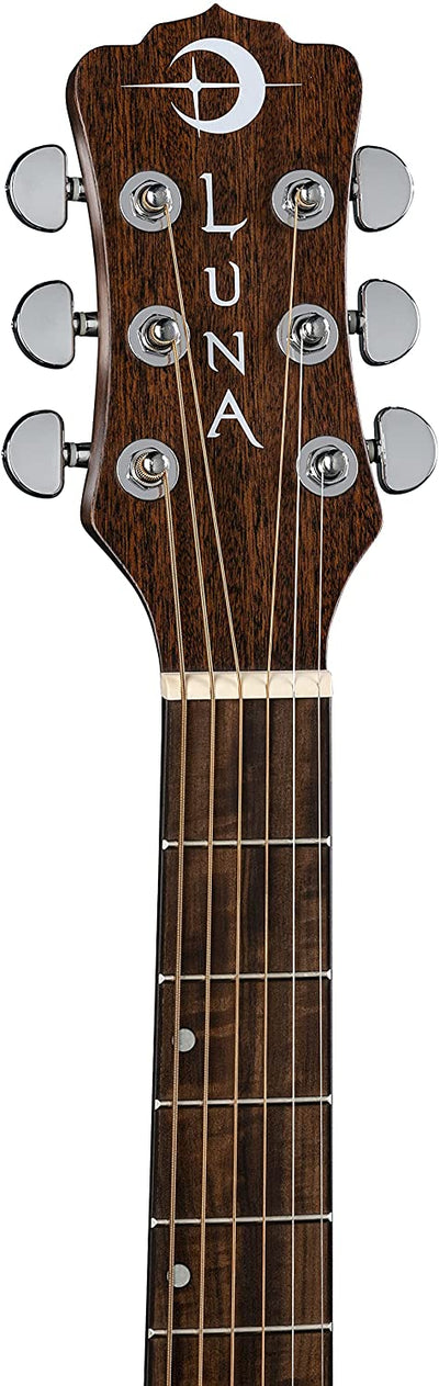 Luna Wabi Sabi Solid Top Folk Acoustic-Electric Guitar