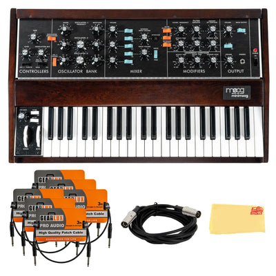 Moog Minimoog Model D Analog Synthesizer - Appalachian Cherry w/ Patch Cables