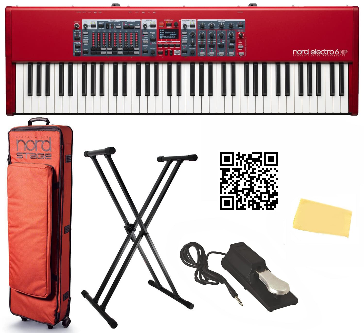 Nord Electro 6 HP 73-Key Hammer Action Stage Piano w/ Soft Case