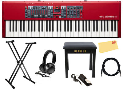 Nord Electro 6 HP 73-Note Hammer Action Stage Piano w/ Adjustable Stand