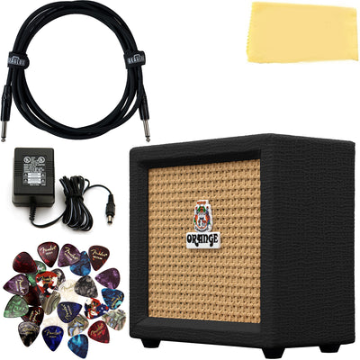 Orange Crush Mini Guitar Combo Amplifier - Black w/ Power Supply