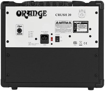 Orange Crush 20 Guitar Combo Amplifier - Black w/ Instrument Cable
