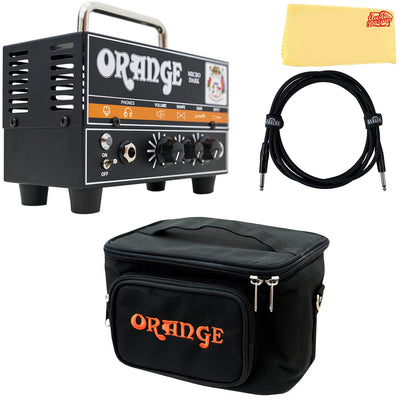 Orange MD20 Micro Dark Mini Guitar Amplifier Head w/ Orange Gig Bag