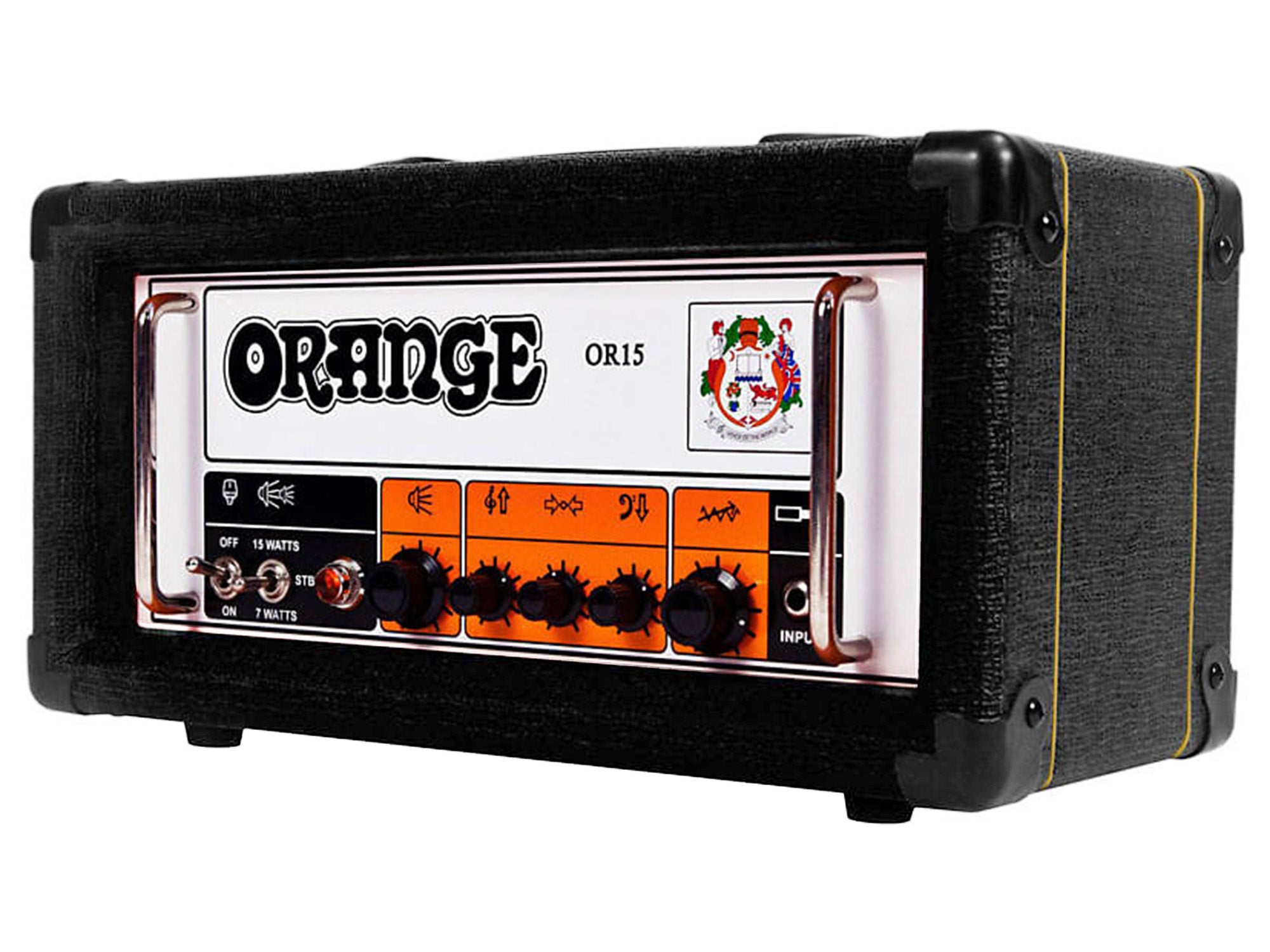 Orange OR15 Guitar Amplifier Head - Black w/ Instrument Cable