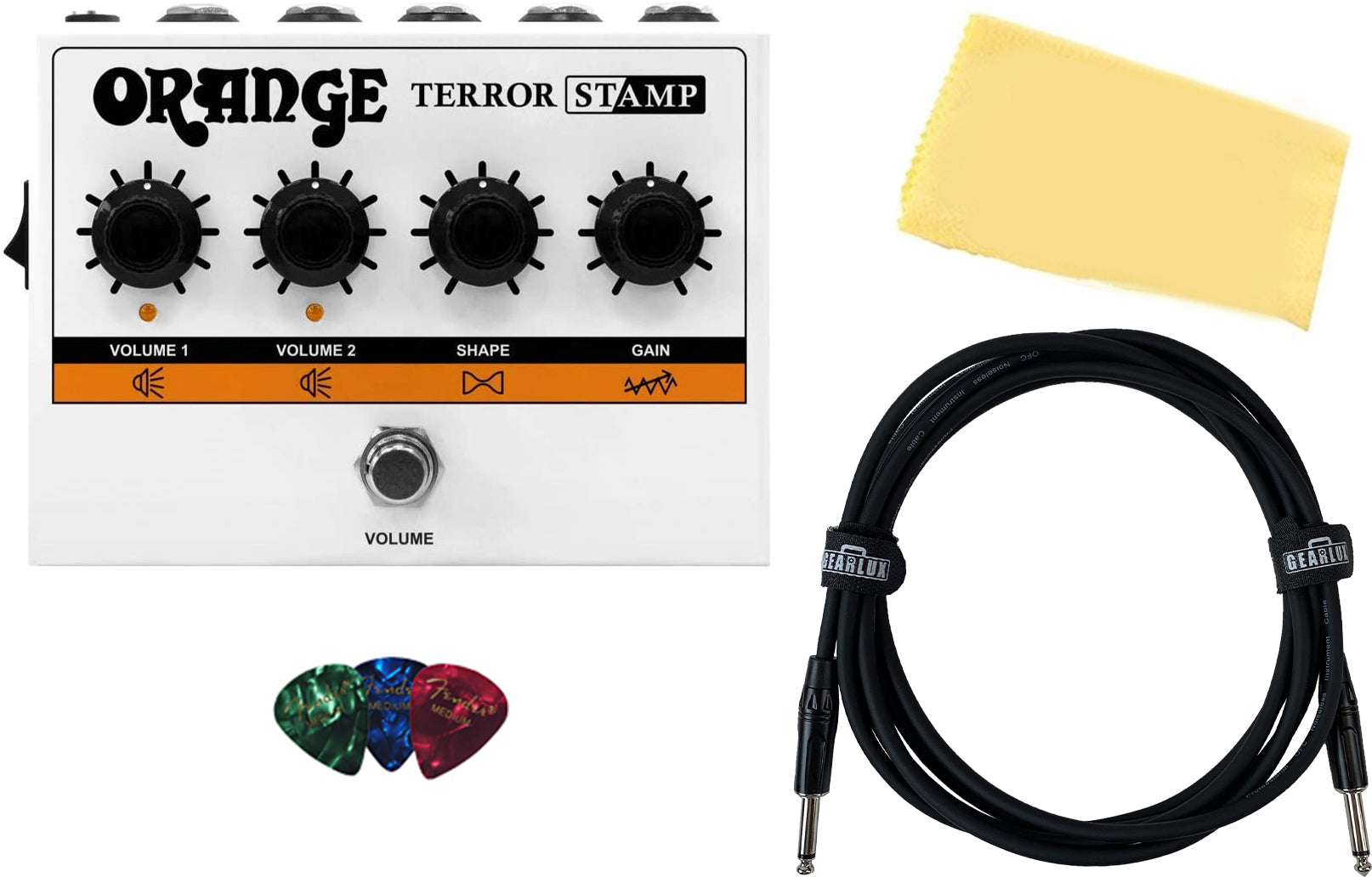 Orange Terror Stamp Guitar Amplifier Pedal w/ Instrument Cable