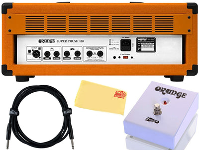 Orange Supercrush 100-Watt Solid State Head JFET Analogue Preamp w/ Footswitch