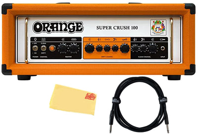 Orange Supercrush 100-Watt Solid State Head JFET Analogue Preamp w/ Instrument Cable