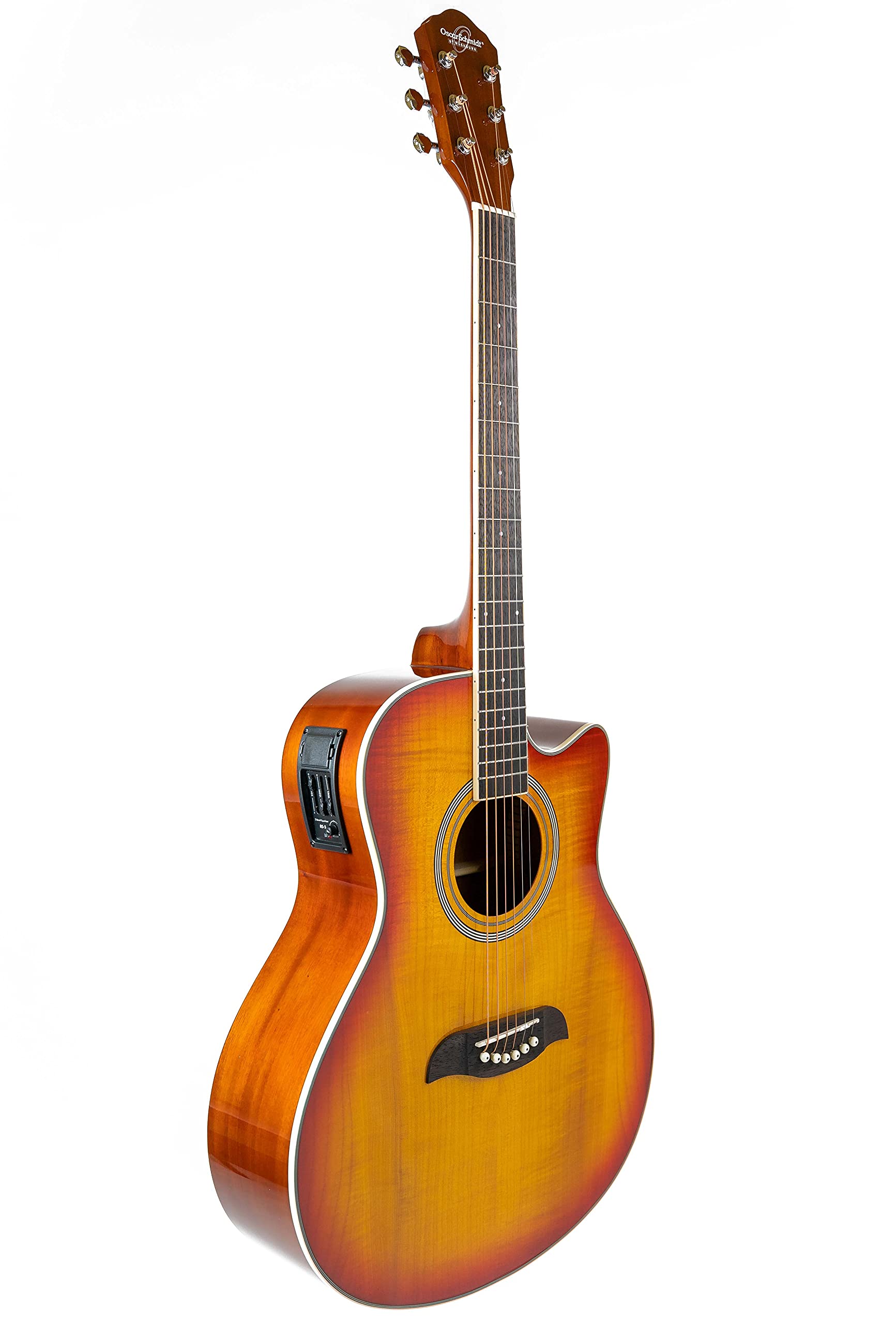 Oscar Schmidt OA10CE Mini Auditorium Acoustic-Electric Guitar