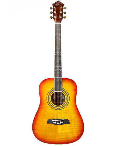 Oscar Schmidt OG5 3/4-Size Kids Acoustic Guitar - Flame Yellow Sunburst