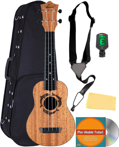 Oscar Schmidt OUN Soprano Ukulele - Dolphin w/ Hard Case