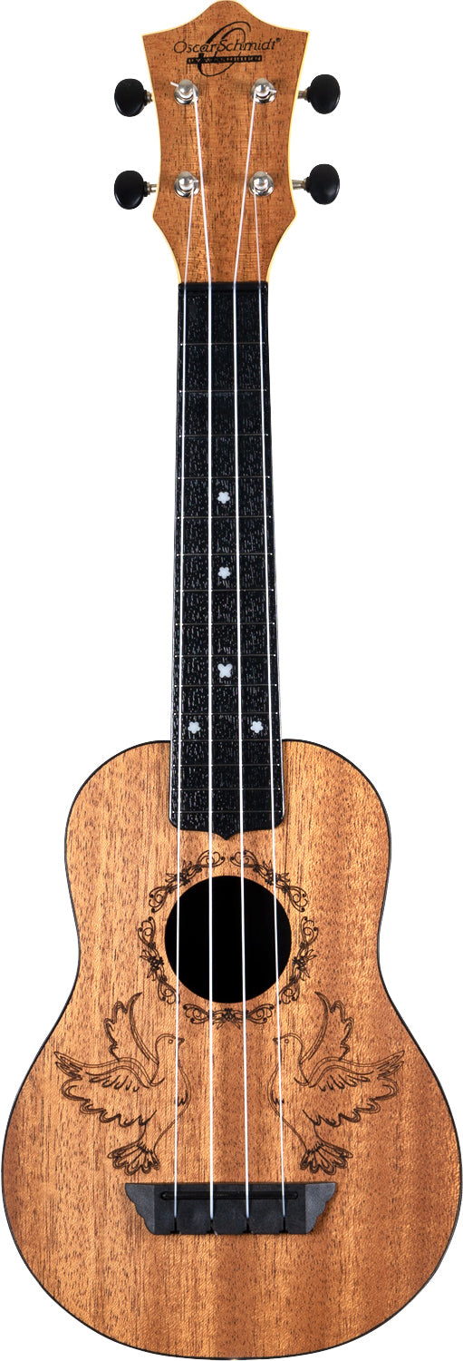 Oscar Schmidt OUN Soprano Ukulele - Dove w/ Gig Bag
