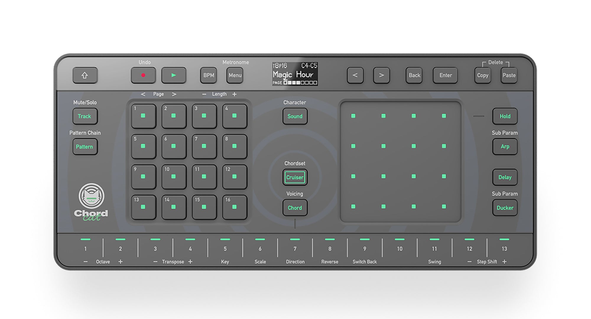 Pioneer DJ AlphaTheta Chordcat 8-Track Groovebox