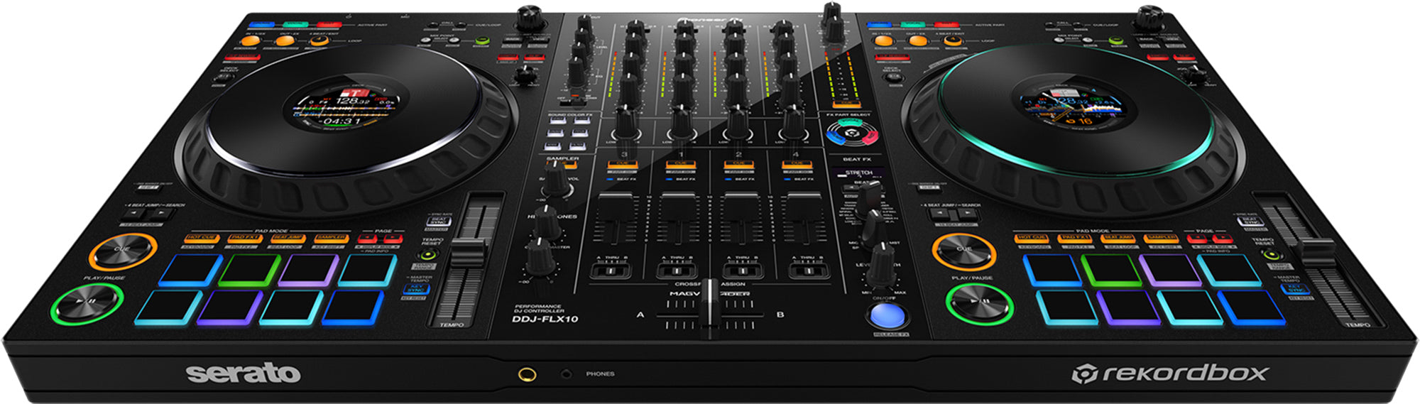 Pioneer DDJ-FLX10 4-Channel Professional DJ Controller - Black