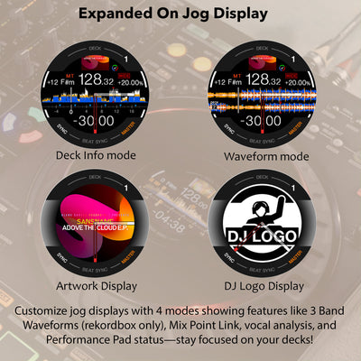 Pioneer DJ DDJ-FLX10 4-Channel Professional DJ Controller - Black w/ Laptop Stand