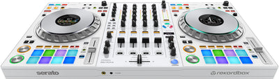 Pioneer DJ DDJ-FLX10 4-Channel Professional DJ Controller - White w/ Laptop Stand