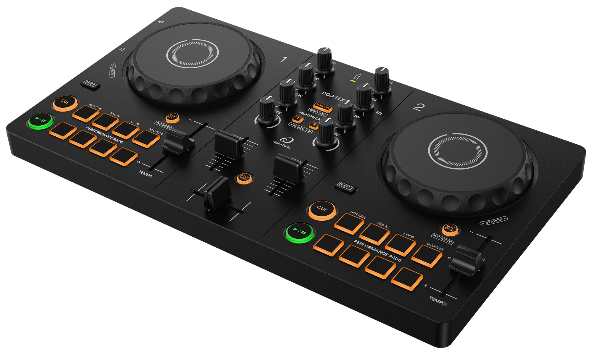 Pioneer DJ AlphaTheta DDJ-FLX2 Compact 2-Channel DJ Controller